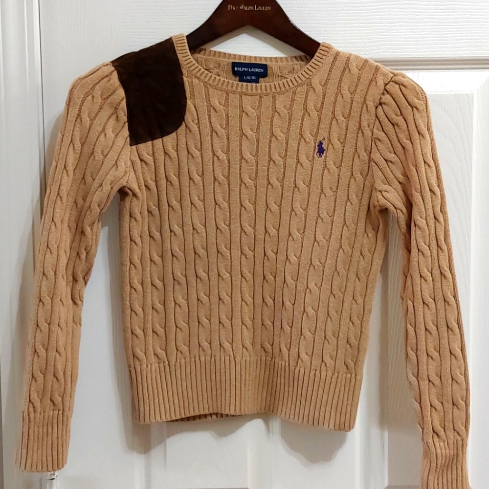 Ralph lauren girl cable knit sweater